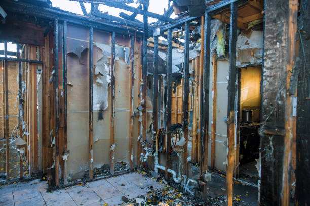 Professional Soot Cleanup technician working in Rolesville, NC